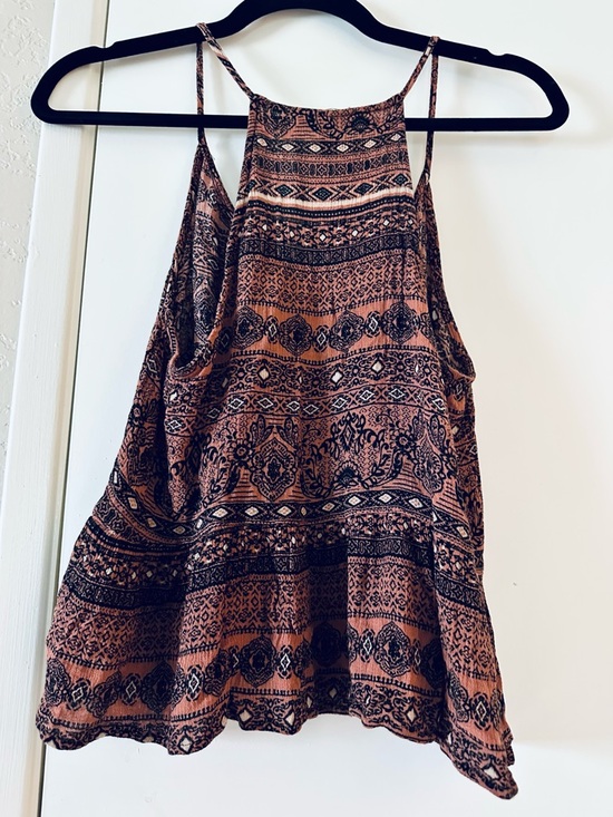 Forever 21 Spaghetti Strap Tank Size Small, Brown and Black - Picture 4 of 6